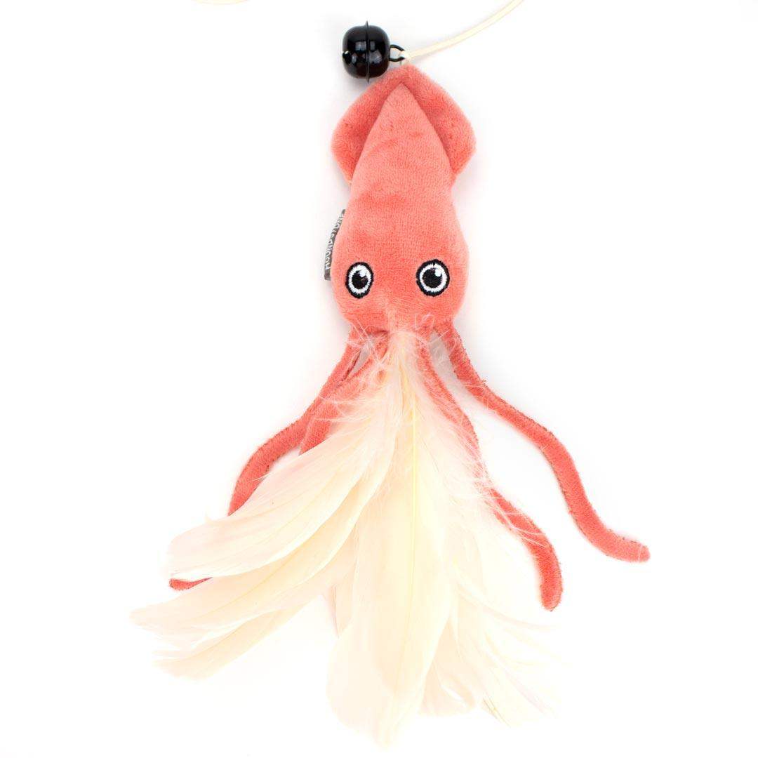 Houndstone cat toys squid shaped cat wand