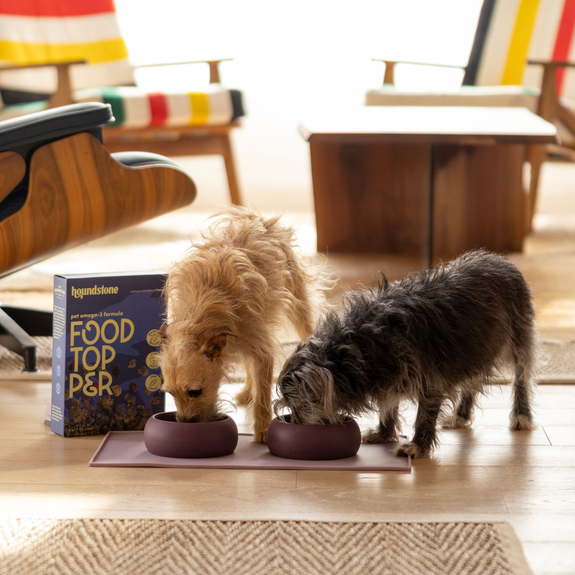 The Coquito Silicone Dog Bowl, 1 Cup, Rosewood