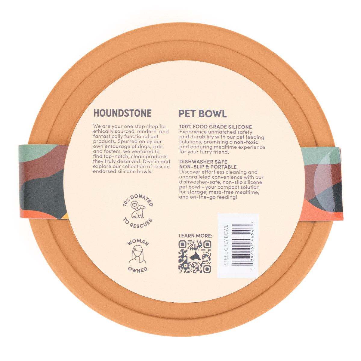 The Pony Silicone Dog Bowl, 4.5 Cups, Marigold