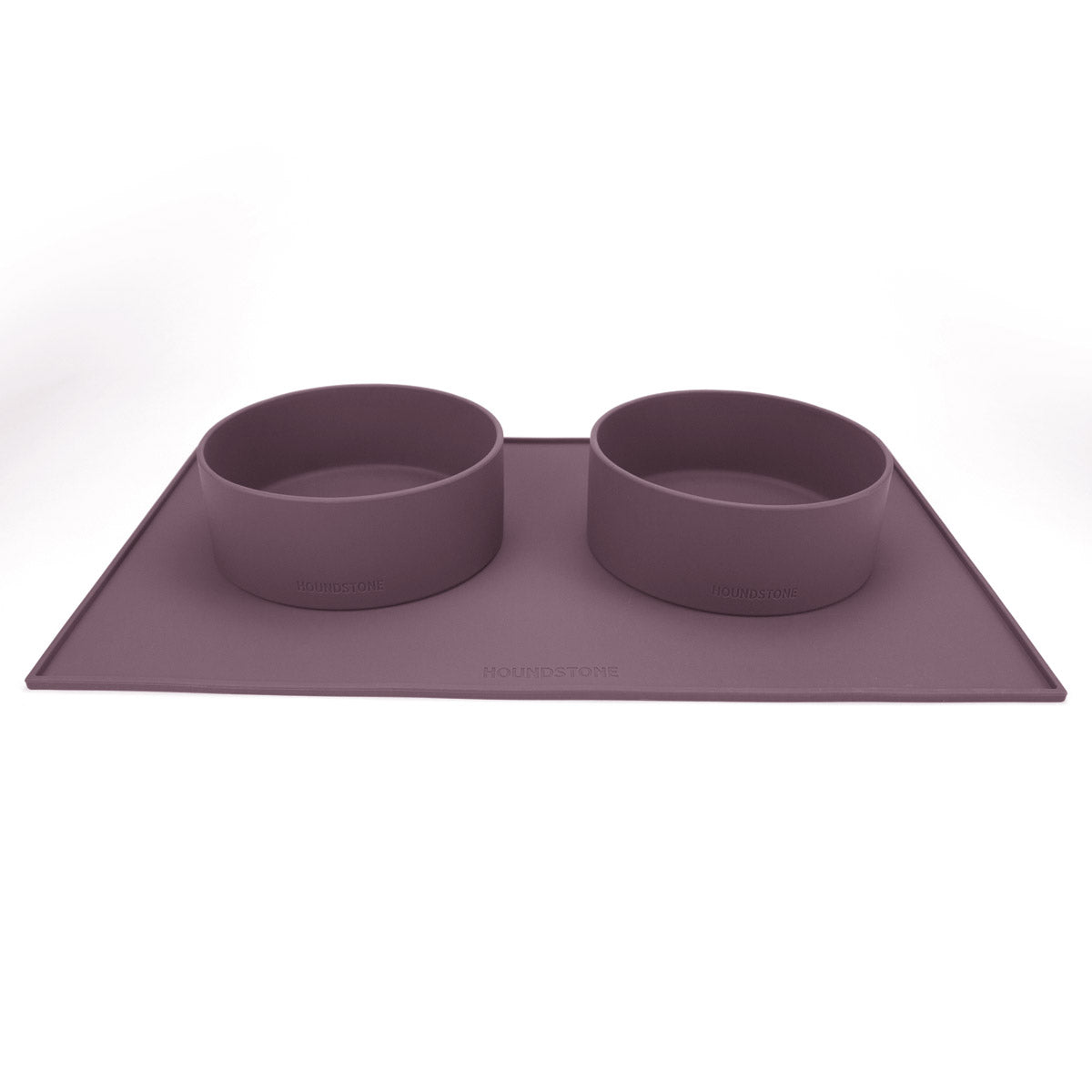 Houndstone BPA Free Silicone Dog Bowl, 4.5 Cups, Dishwasher Safe, Plum