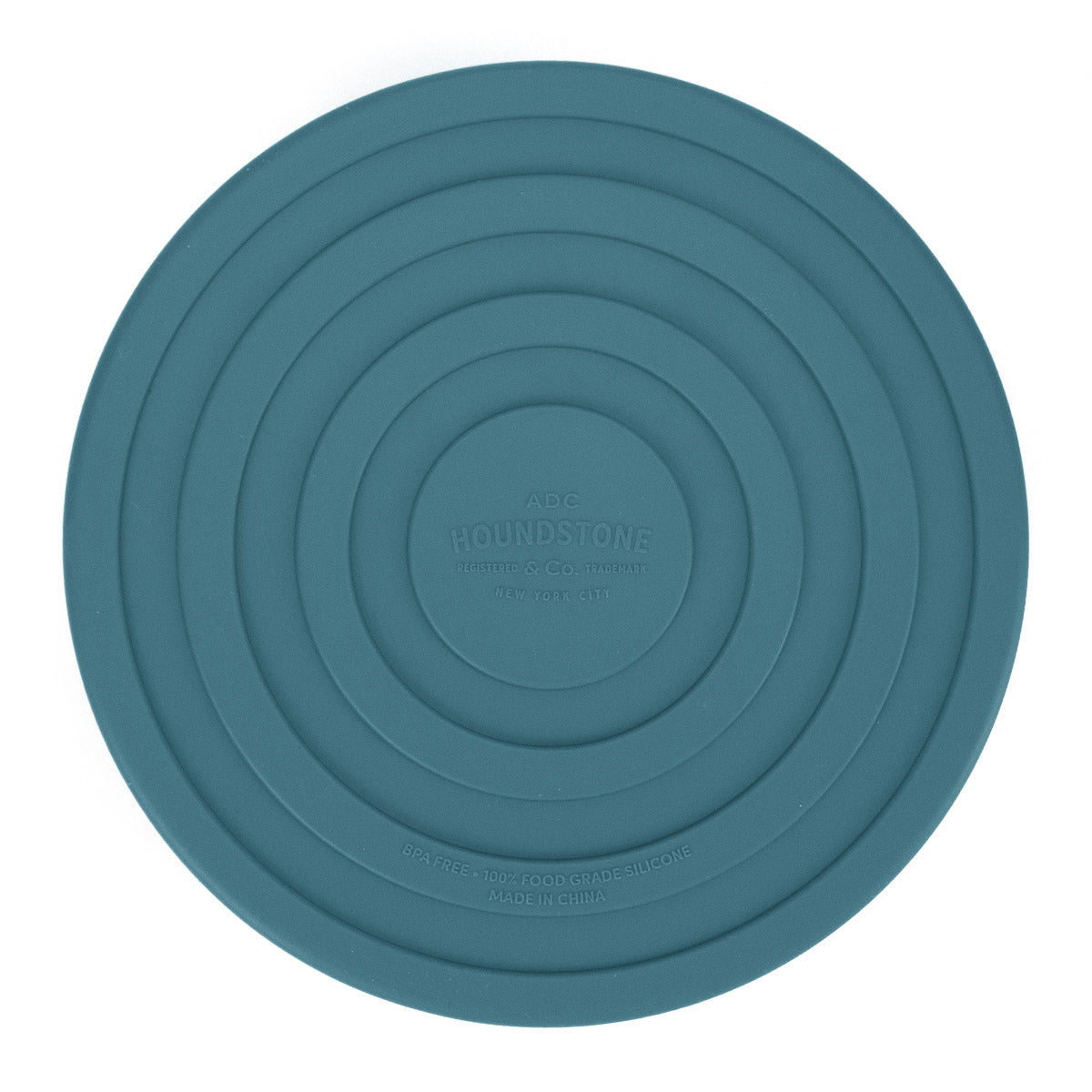 Houndstone BPA Free Silicone Dog Bowl, 4.5 Cups, Dishwasher Safe, Caribbean Seas