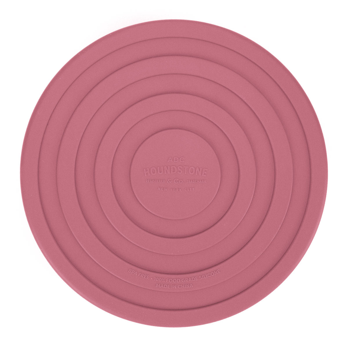 Houndstone BPA Free Silicone Dog Bowl, 4.5 Cups, Dishwasher Safe, Rosewood