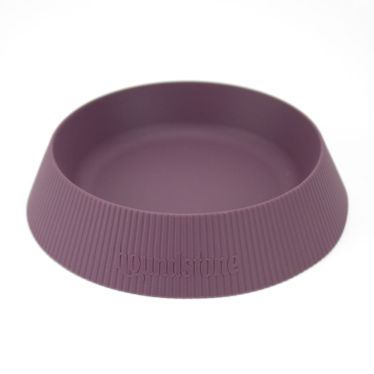Houndstone Food Grade Silicone Cat Bowl, Dishwasher Safe, Plum