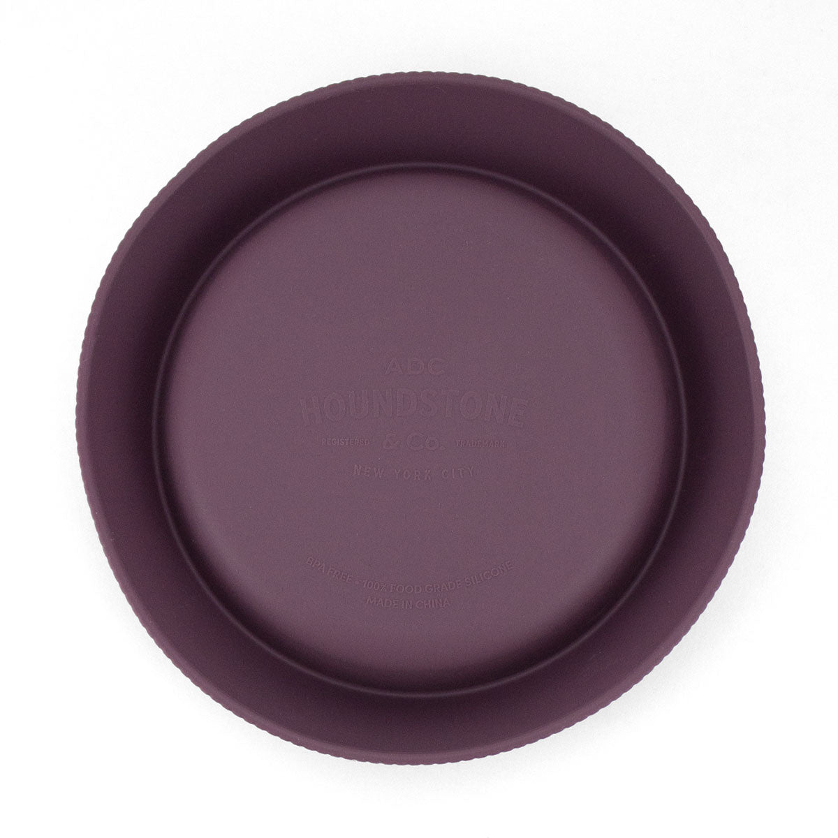 Houndstone Food Grade Silicone Cat Bowl, Dishwasher Safe, Plum
