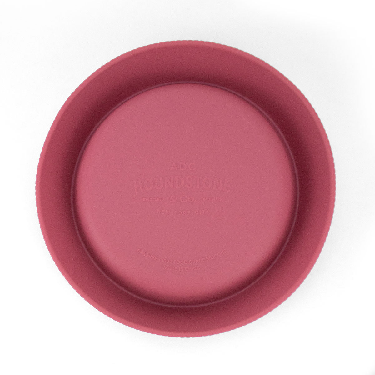 Houndstone Food Grade Silicone Cat Bowl, Dishwasher Safe, Rosewood