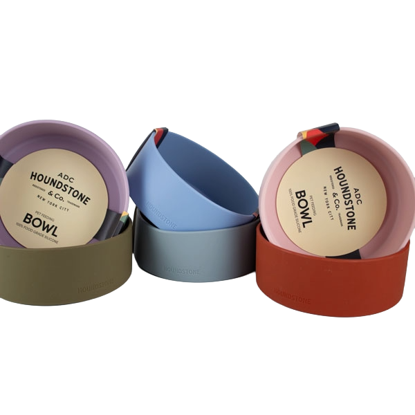 houndstone silicone dog food bowls in various colors