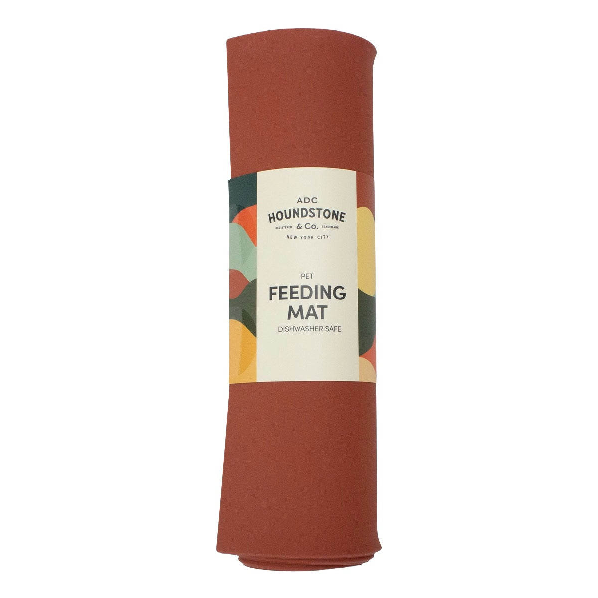 houndstone silicone dog food mat terracotta