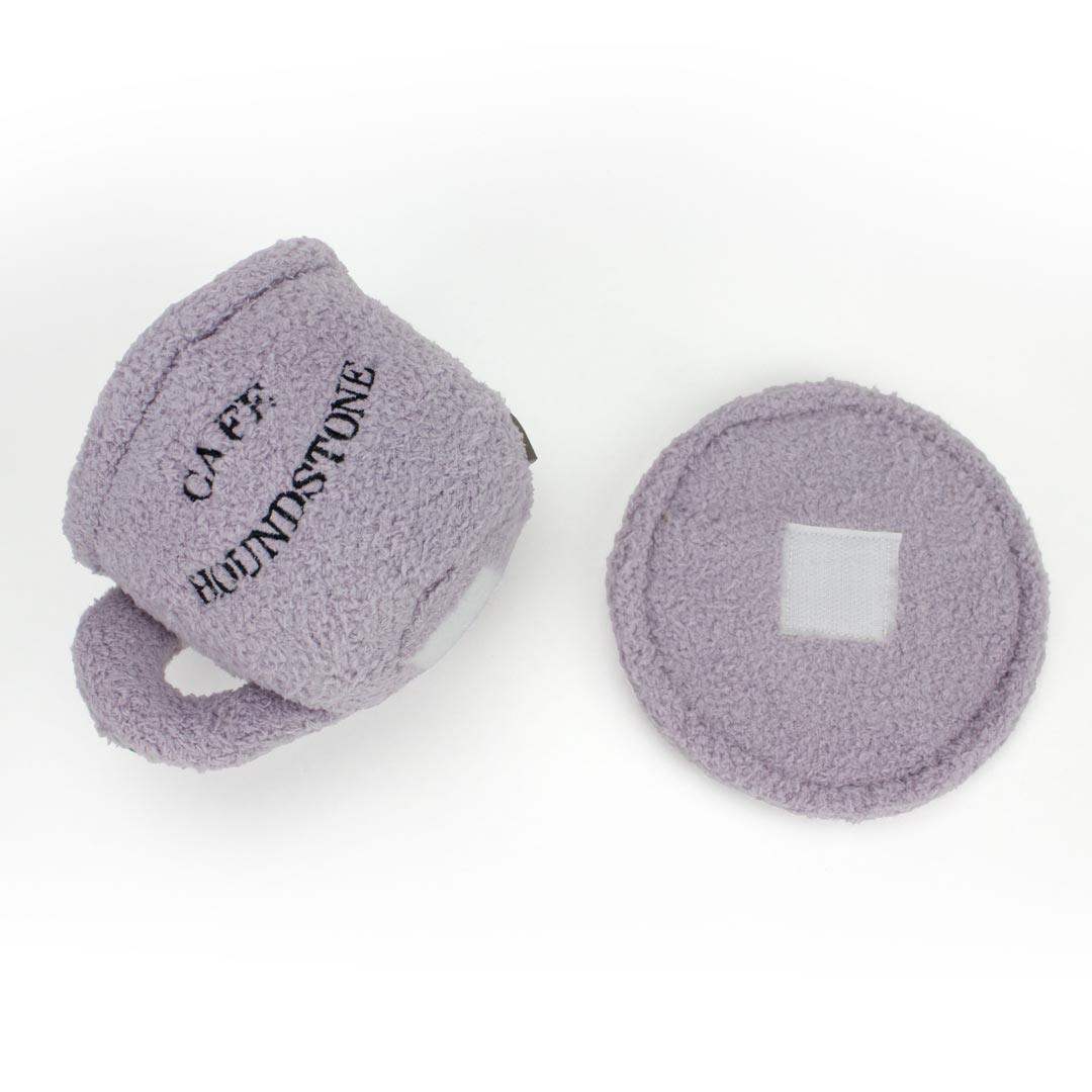 Two gray dog chew toys with 'Houndstone' branding on a white background, Dog Squeaky Toy