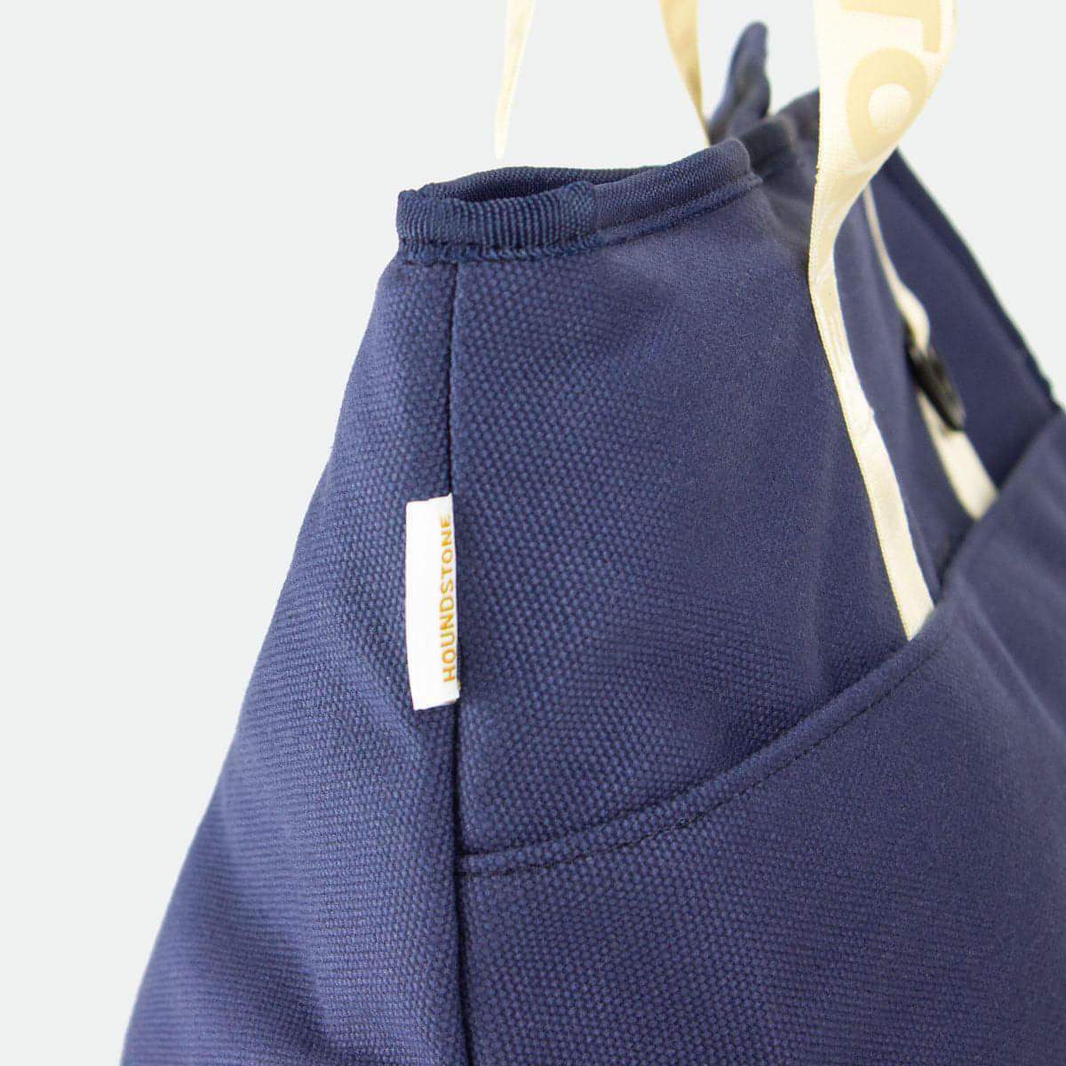 dog tote bag navy canvas
