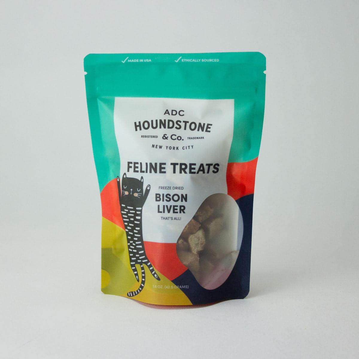 Bison Liver Freeze-Dried Cat Treats, 1.5 oz Bag - All-Natural & Ethically Sourced, Made in USA