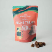 Duck Heart Freeze-Dried Cat Treats 1.5 oz Bag - All-Natural & Ethically Sourced, Made in USA