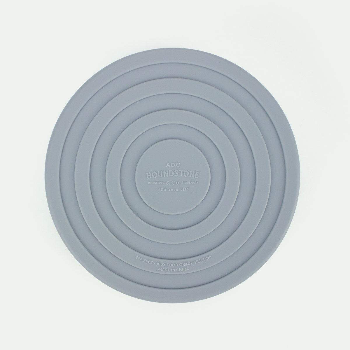 Food Grade Silicone Dog Bowl - Slate Grey, 4.5 Cups Volume, Dishwasher Safe, Non-Slip