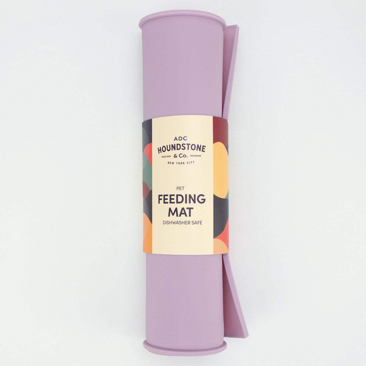 Houndstone silicone pet food mat in mauve