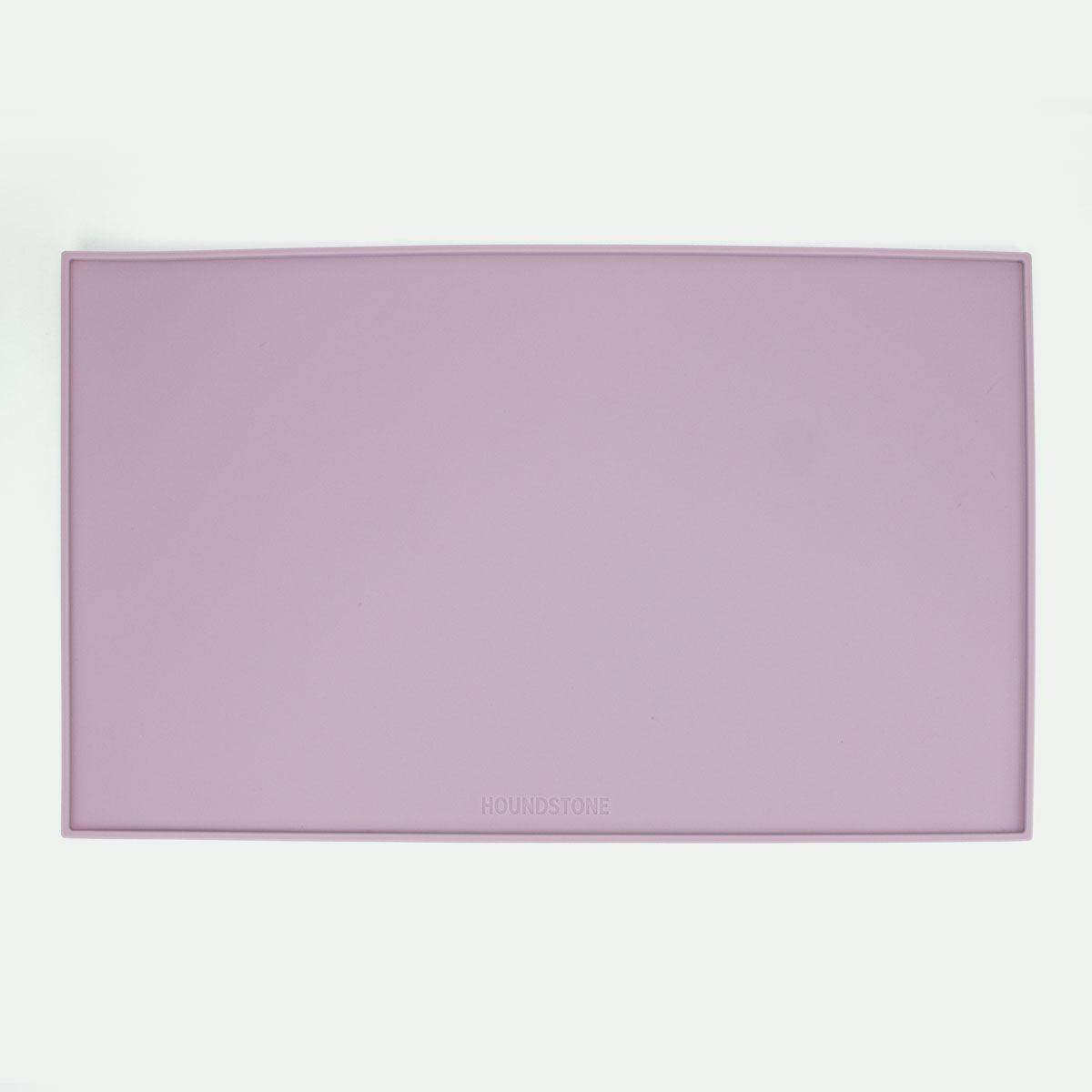 Houndstone silicone pet food mat in mauve