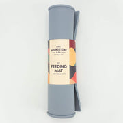 Houndstone silicone pet food mat in slate grey