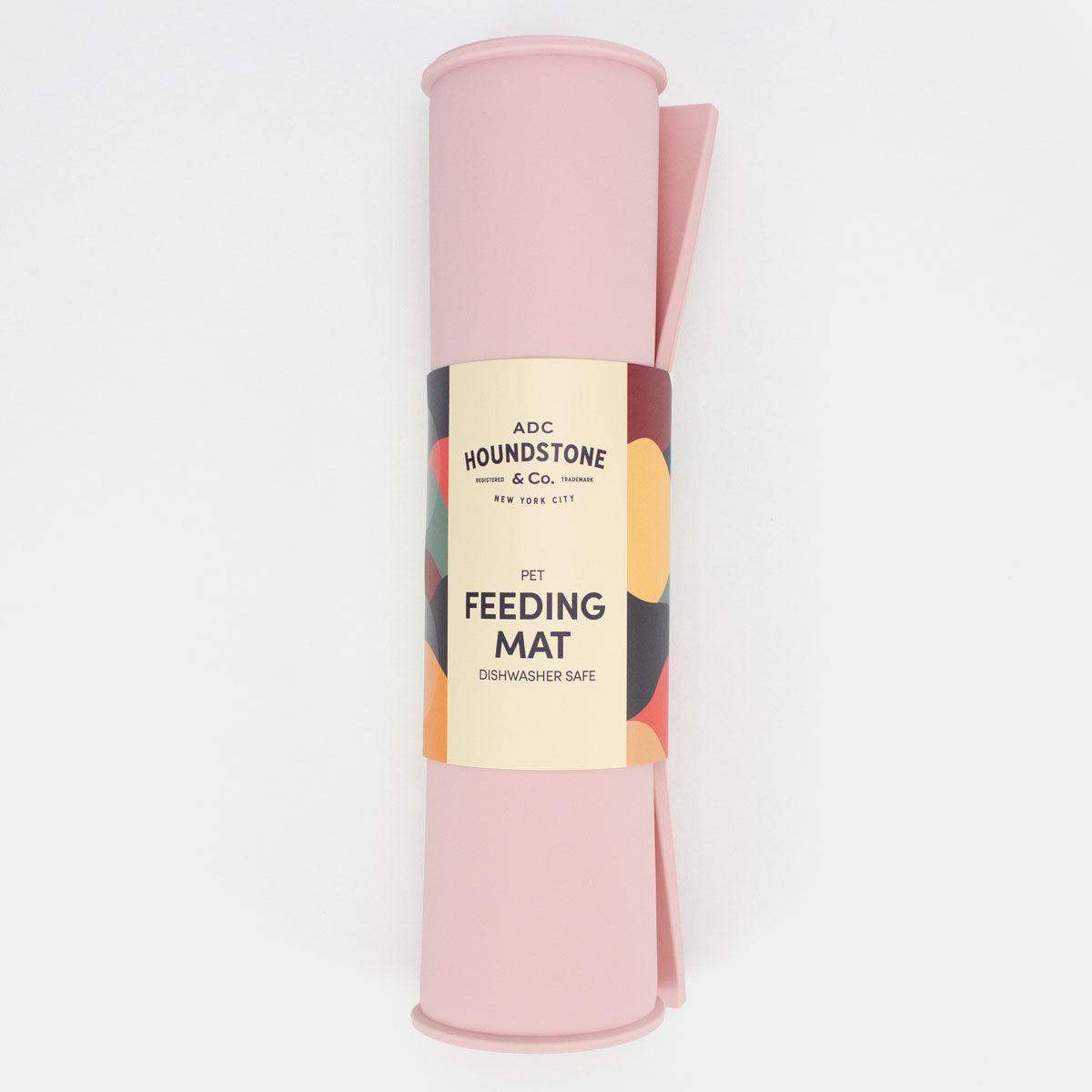 Houndstone silicone pet food mat in soft pink