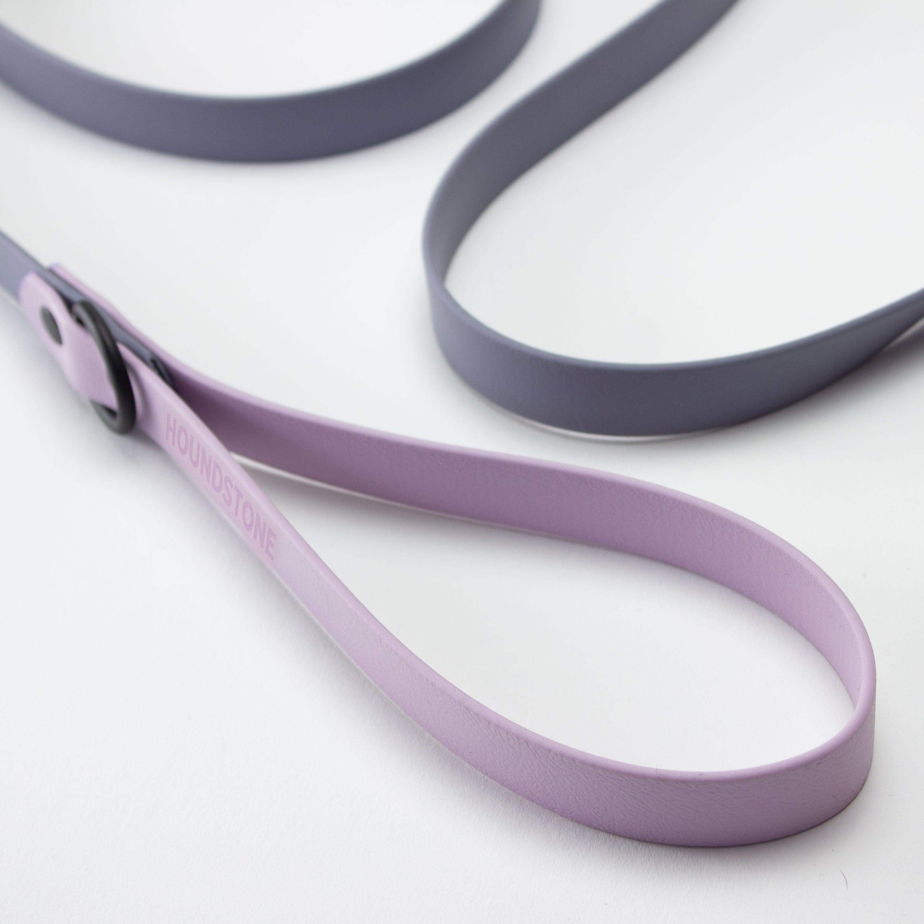 Dual-Tone BioThane Leash in Gray & Violet