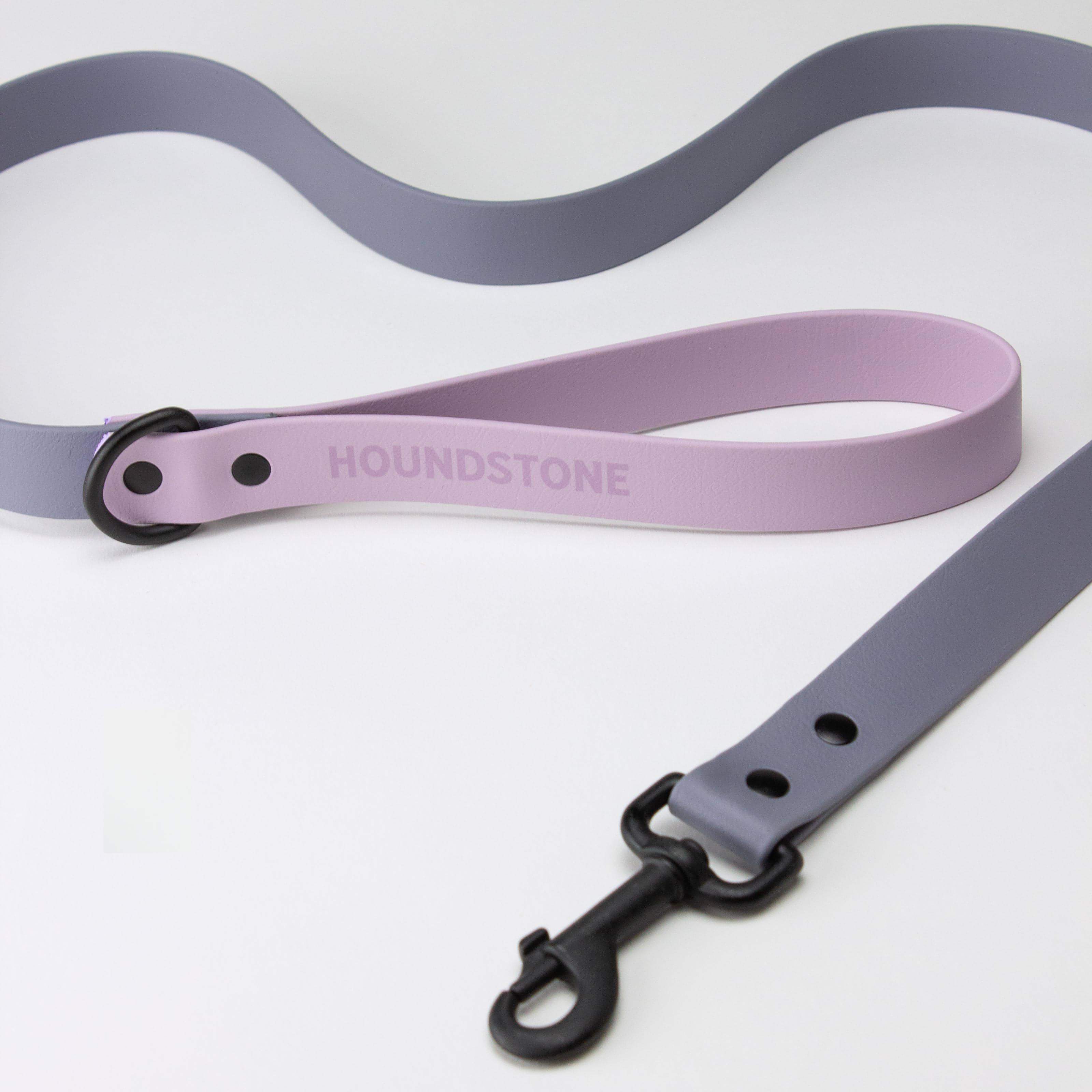 Dual-Tone BioThane Leash in Gray & Violet
