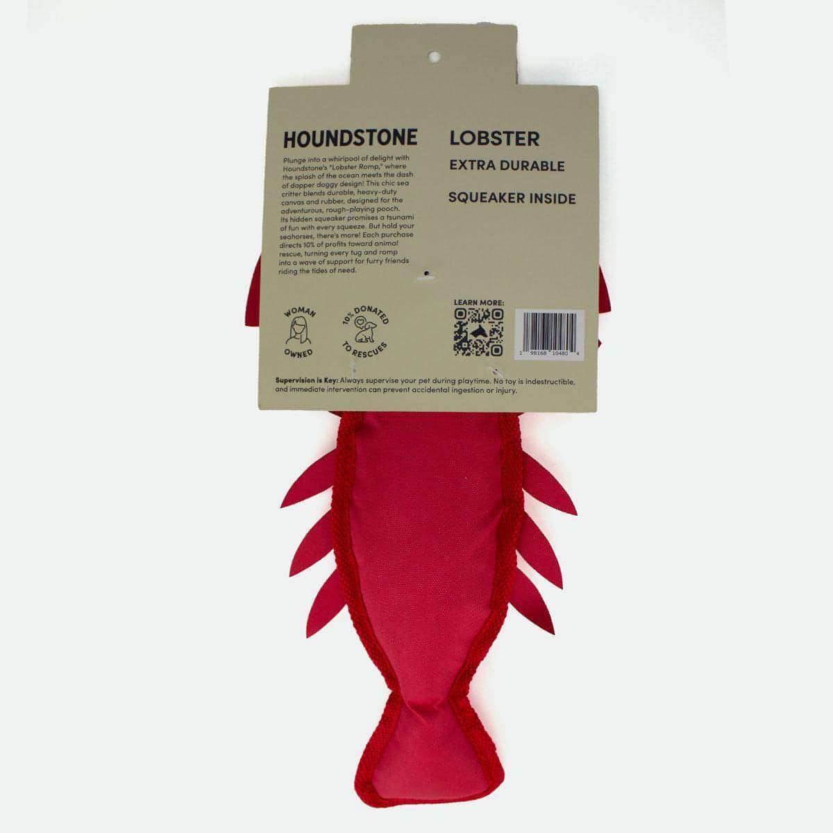 Lobster Dog Toy with Squeaker