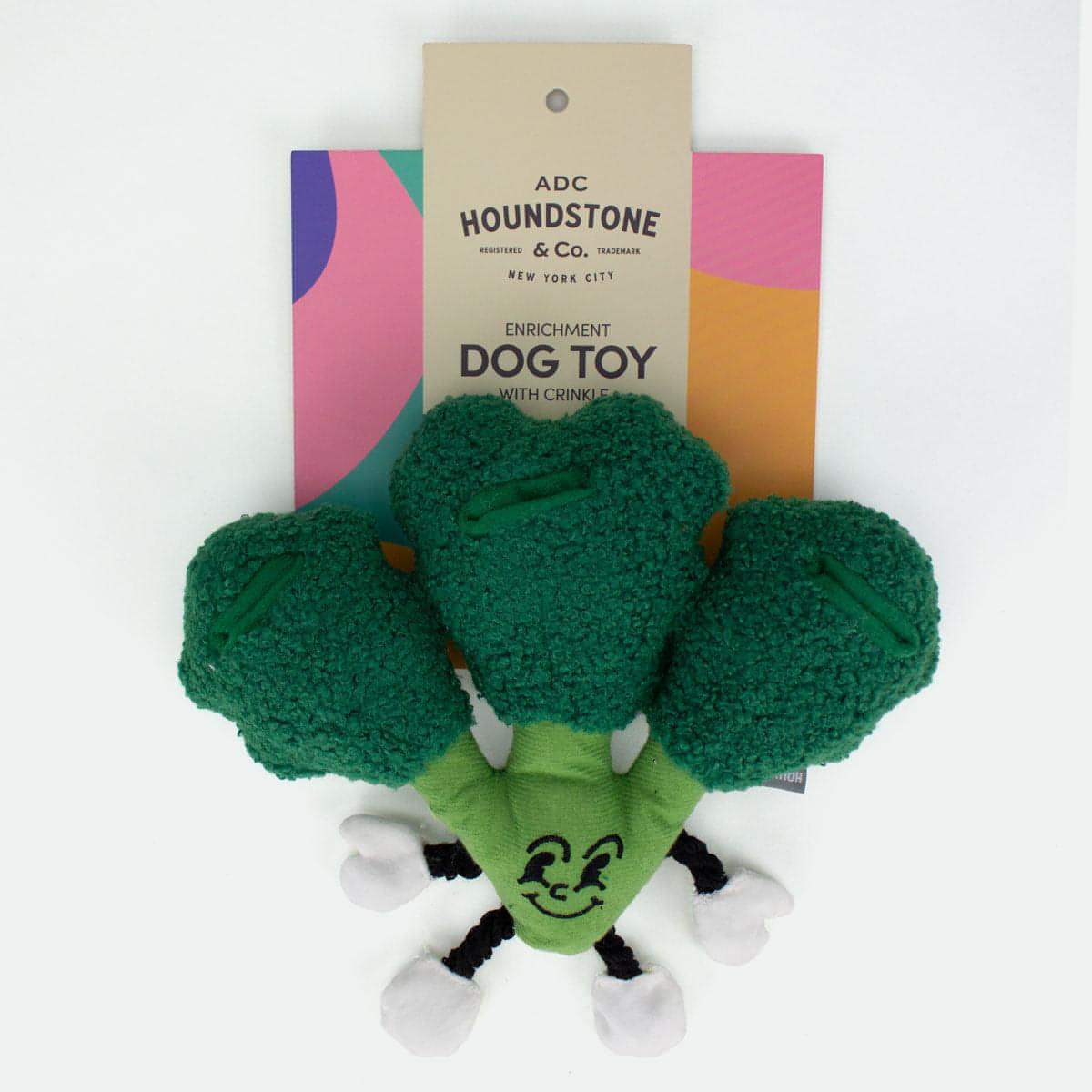The "Eat Your Greens" Broccoli Plush Dog Toy