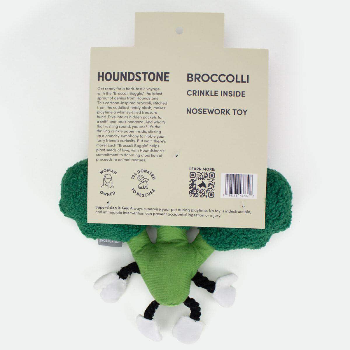 The "Eat Your Greens" Broccoli Plush Dog Toy