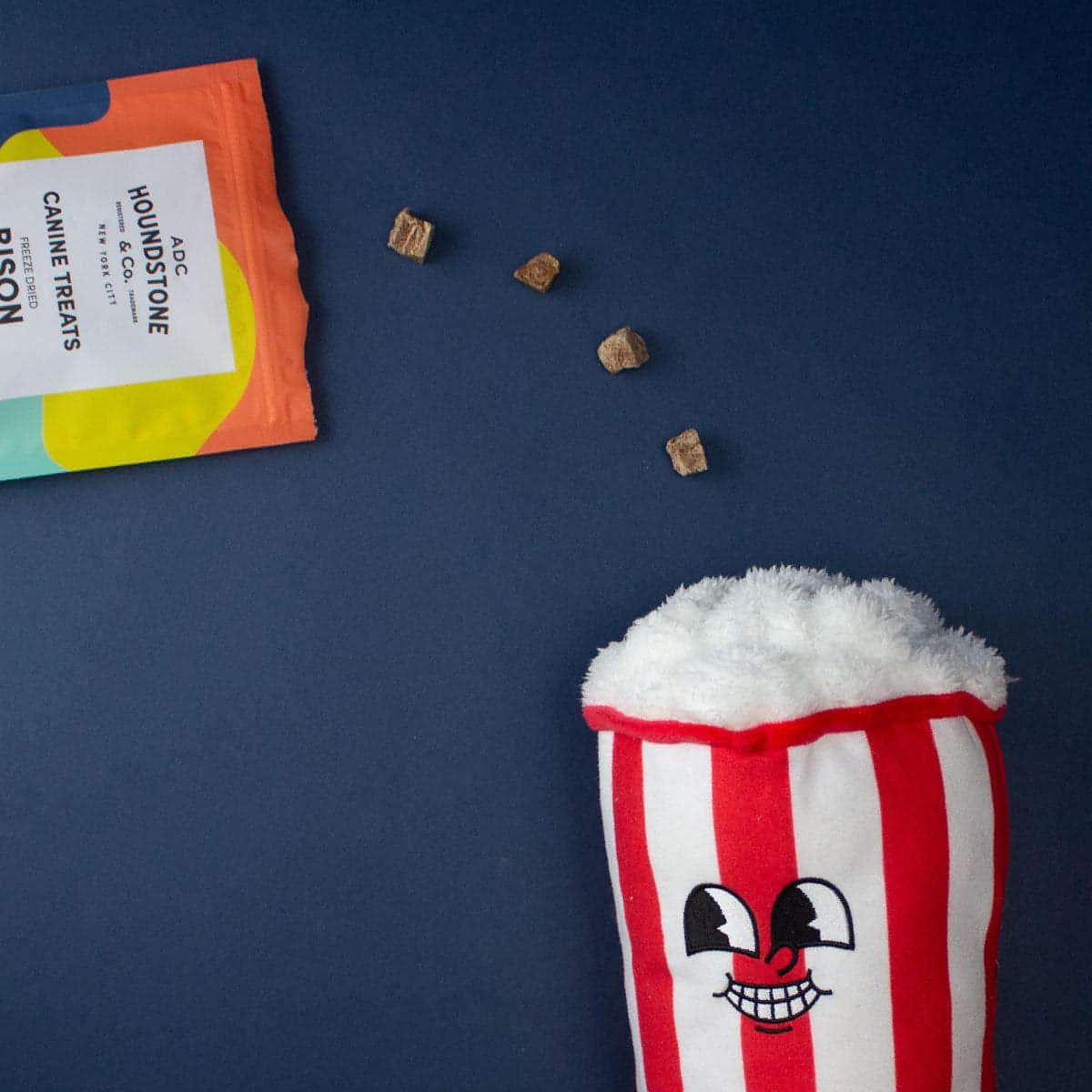 Popcorn Interactive Dog Toy with Treat Pockets, Mental Stimulation Dog Toy