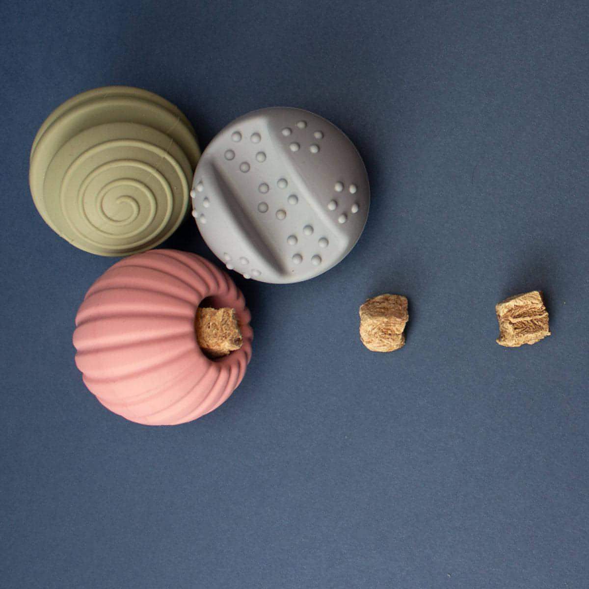 Silicone Dog Ball - Powder Blue, 2 Inch, Dishwasher Safe