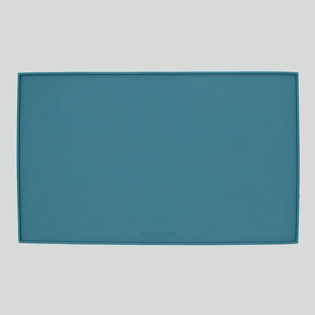 houndstone silicone pet food mat in caribbean sea