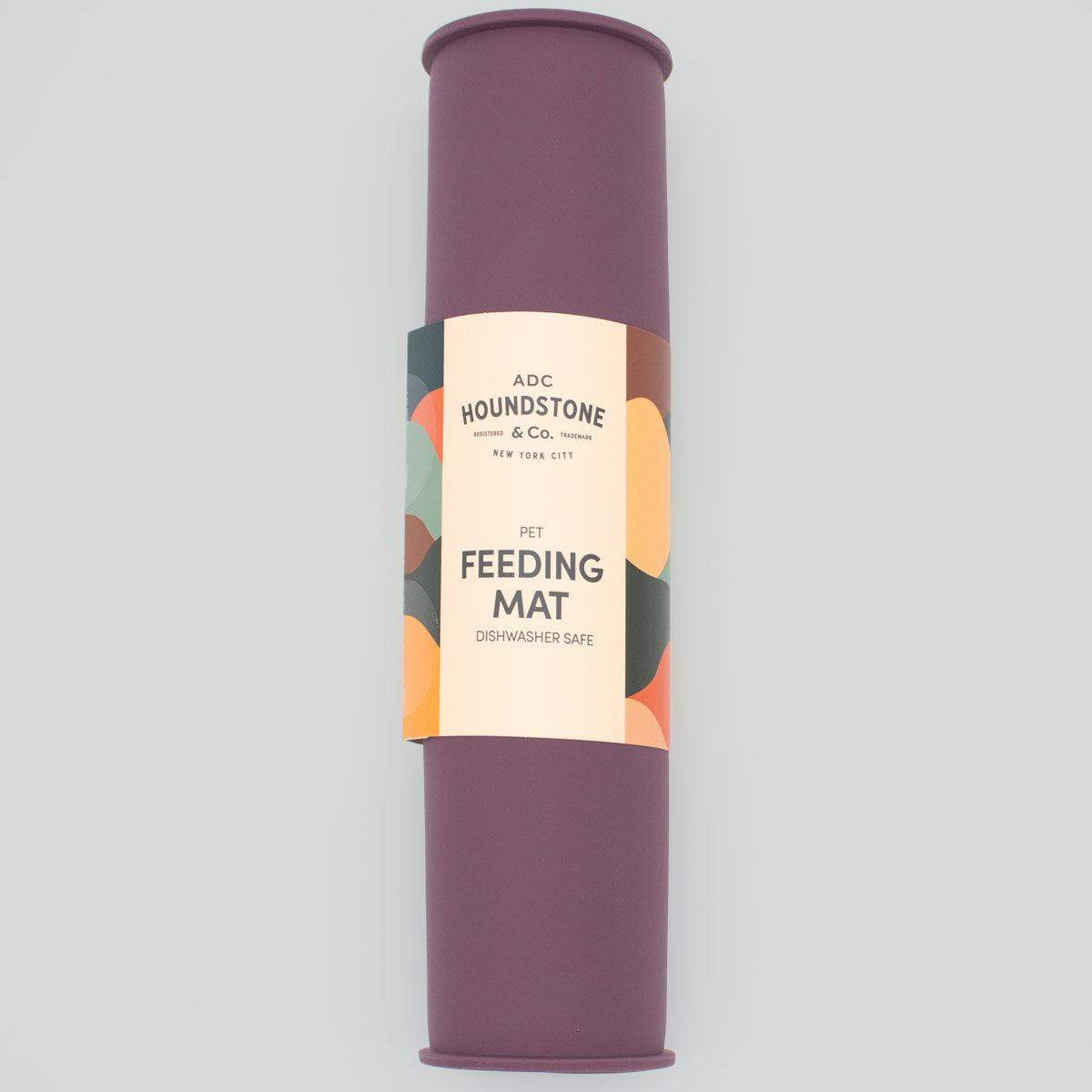 Houndstone silicone pet food mat in plum