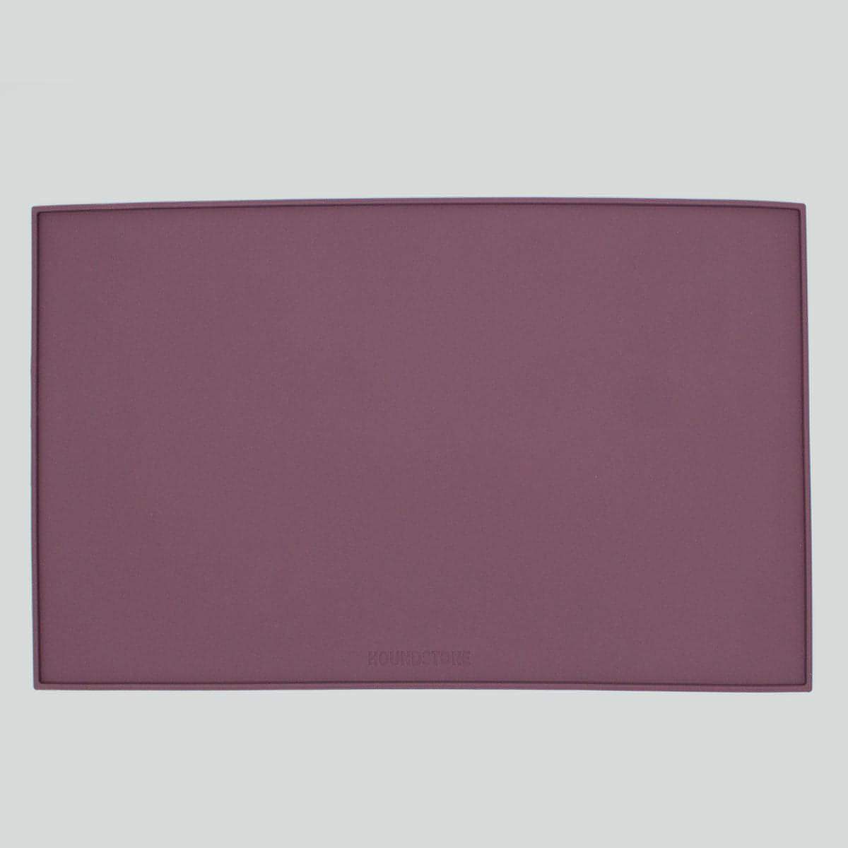 Houndstone silicone pet food mat in plum