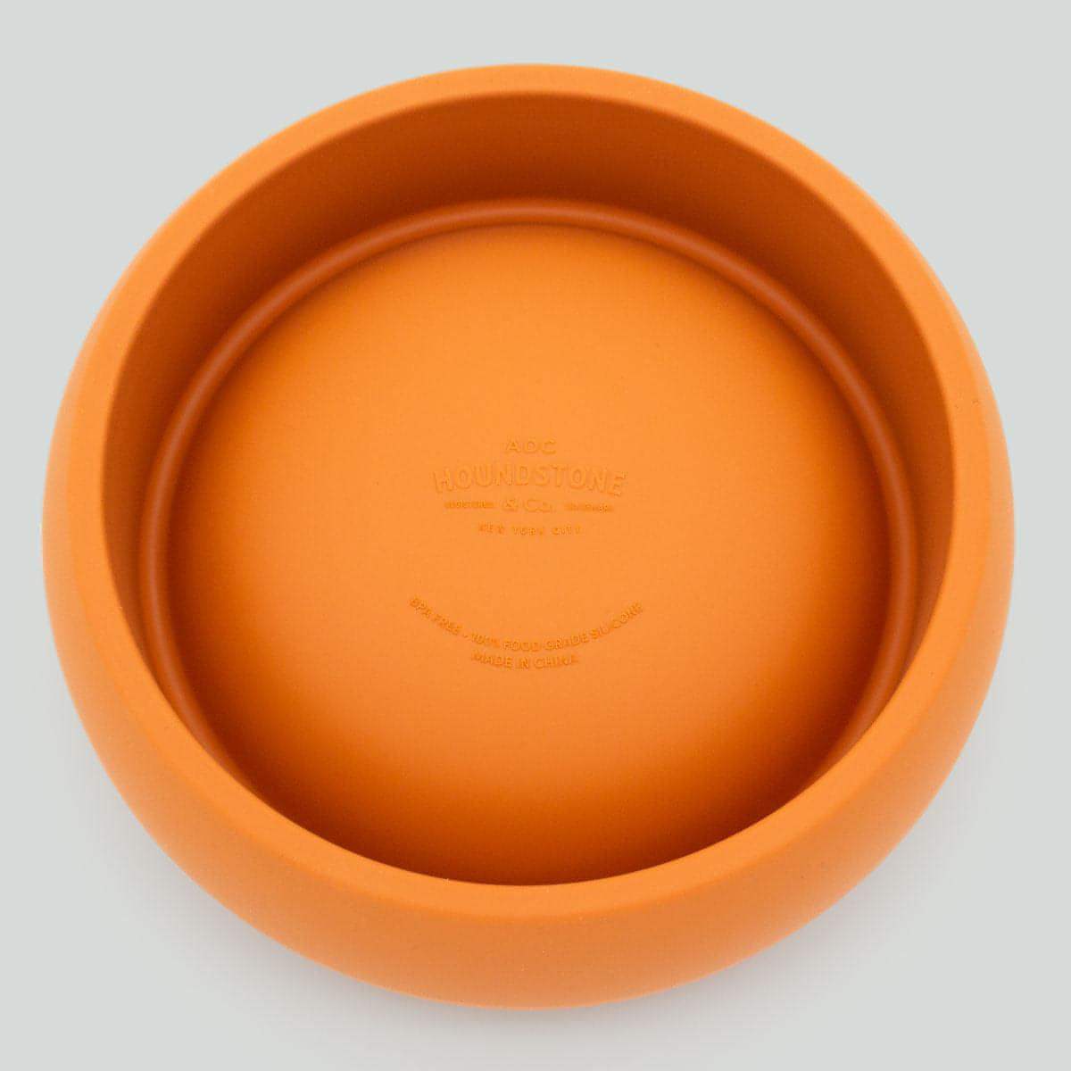 Houndstone BPA Free Silicone Dog Bowl, Dishwasher Safe, 1 Cup, Marigold