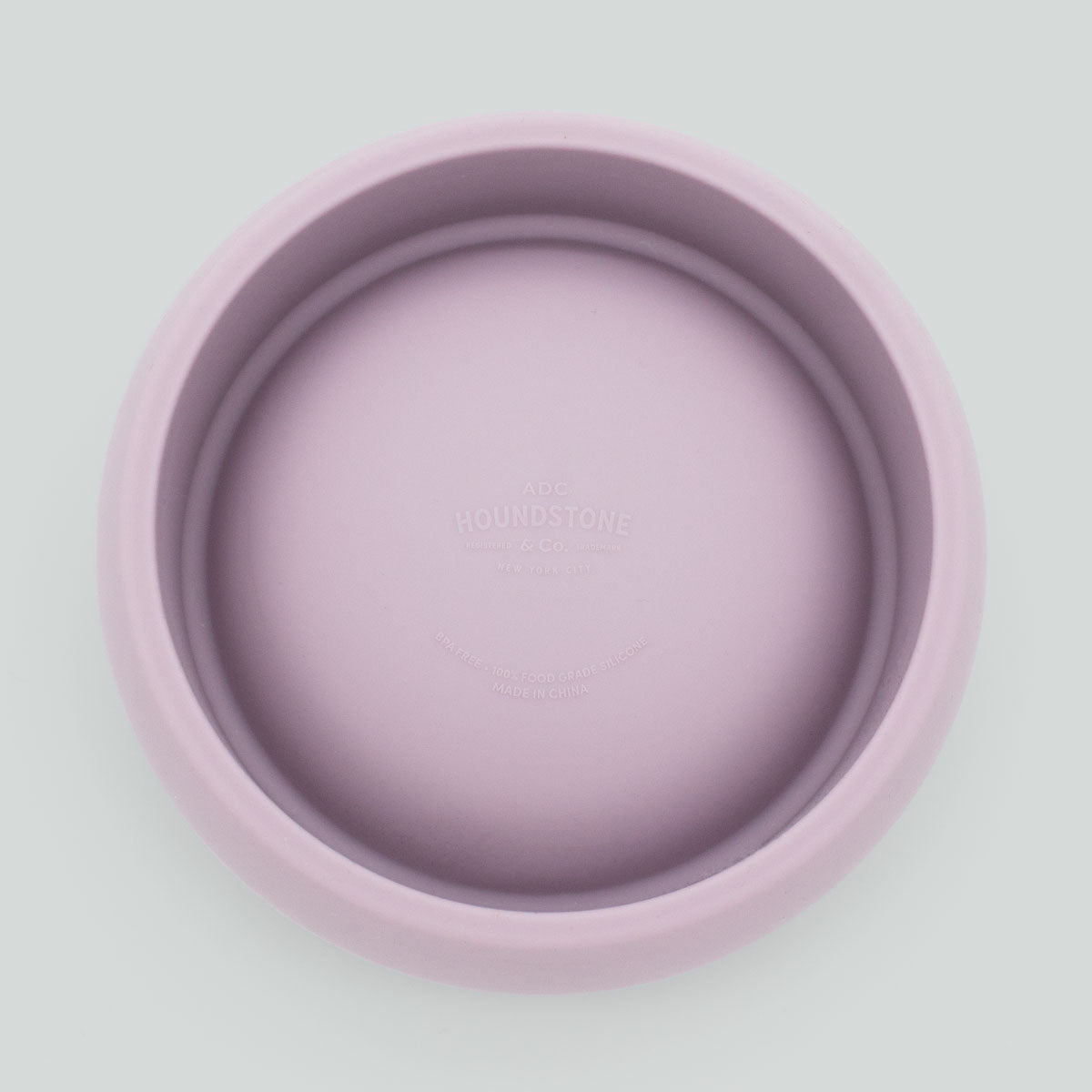 Houndstone BPA Free Silicone Dog Bowl, Dishwasher Safe, 1 Cup, Mauve