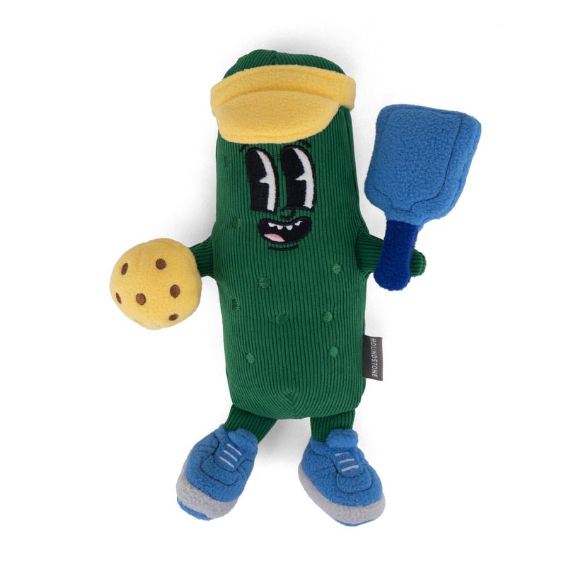 Houndstone best plush dog toy pickleball champ video of plush toy squeaking and crinkle sounds