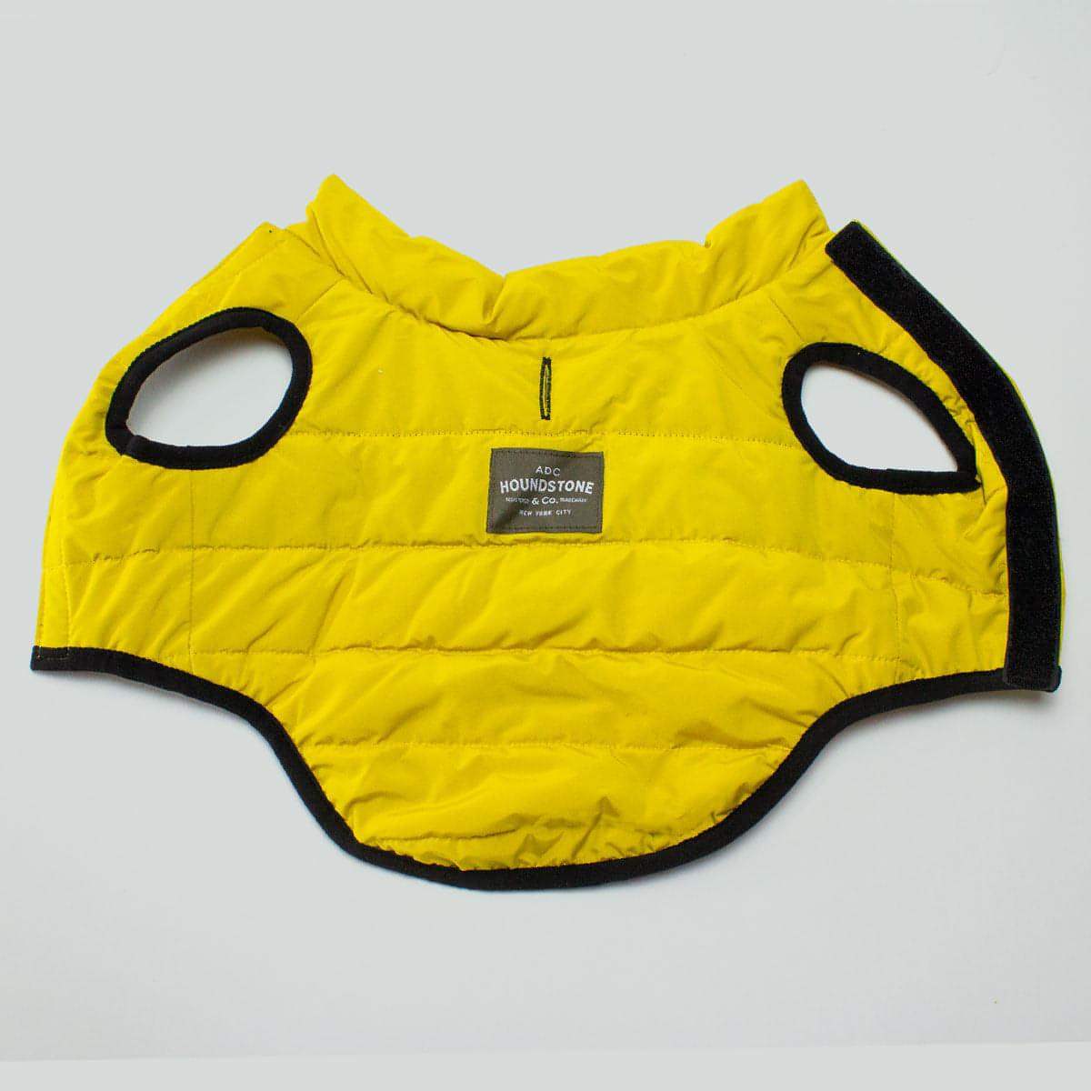 reversible dog puffer vest sunny side up