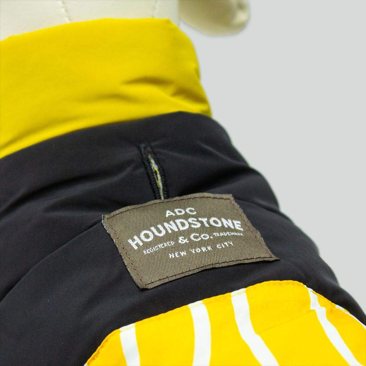 reversible dog puffer vest sunny side up