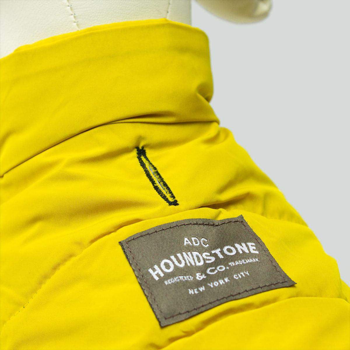 reversible dog puffer vest sunny side up