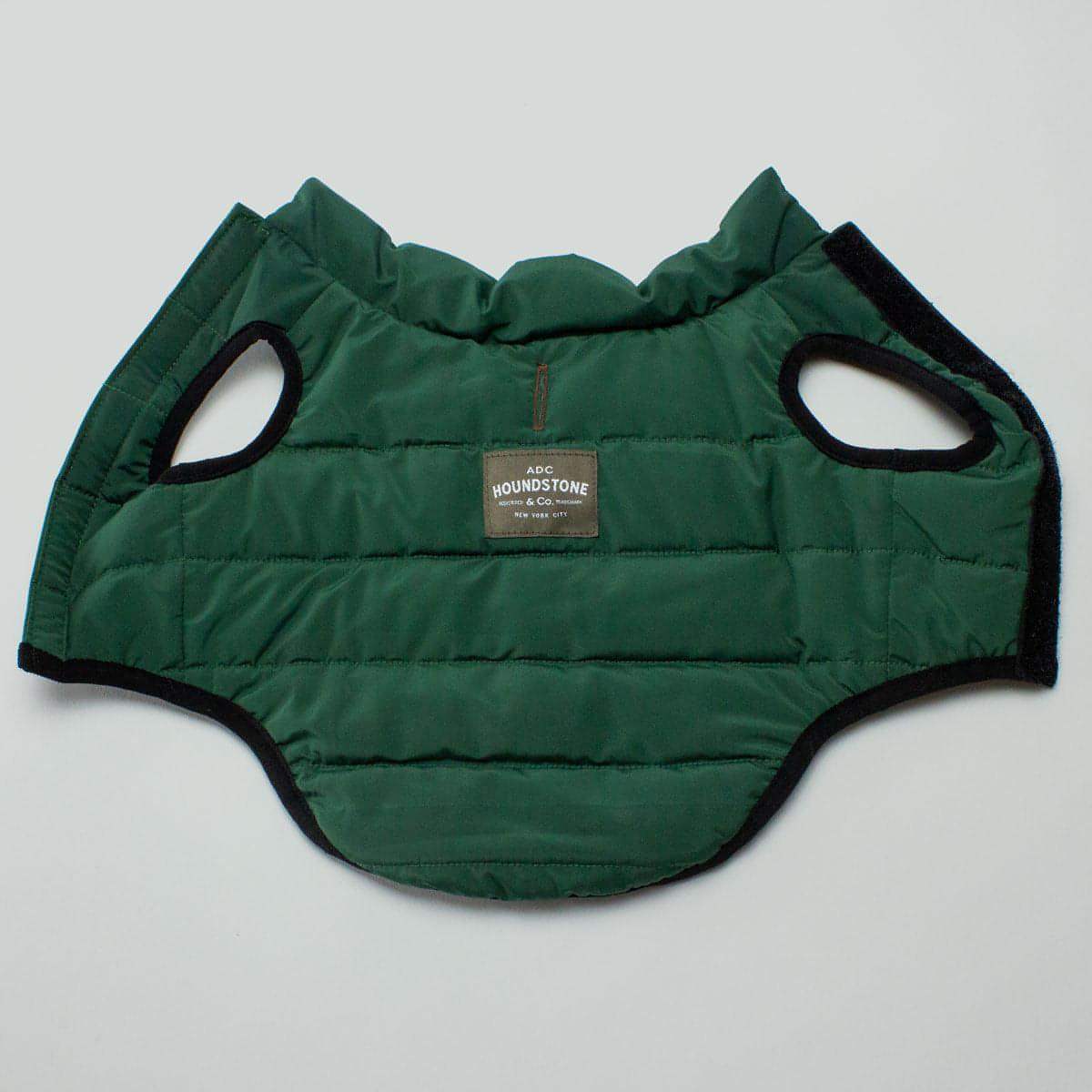 Reversible Dog Puffer Vest - "Tropical Camo" - Soft Velcro Closure