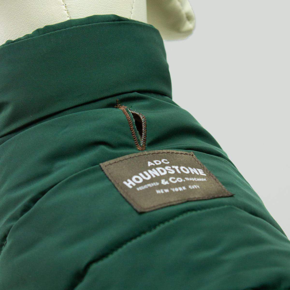 reversible dog puffer vest tropical camo