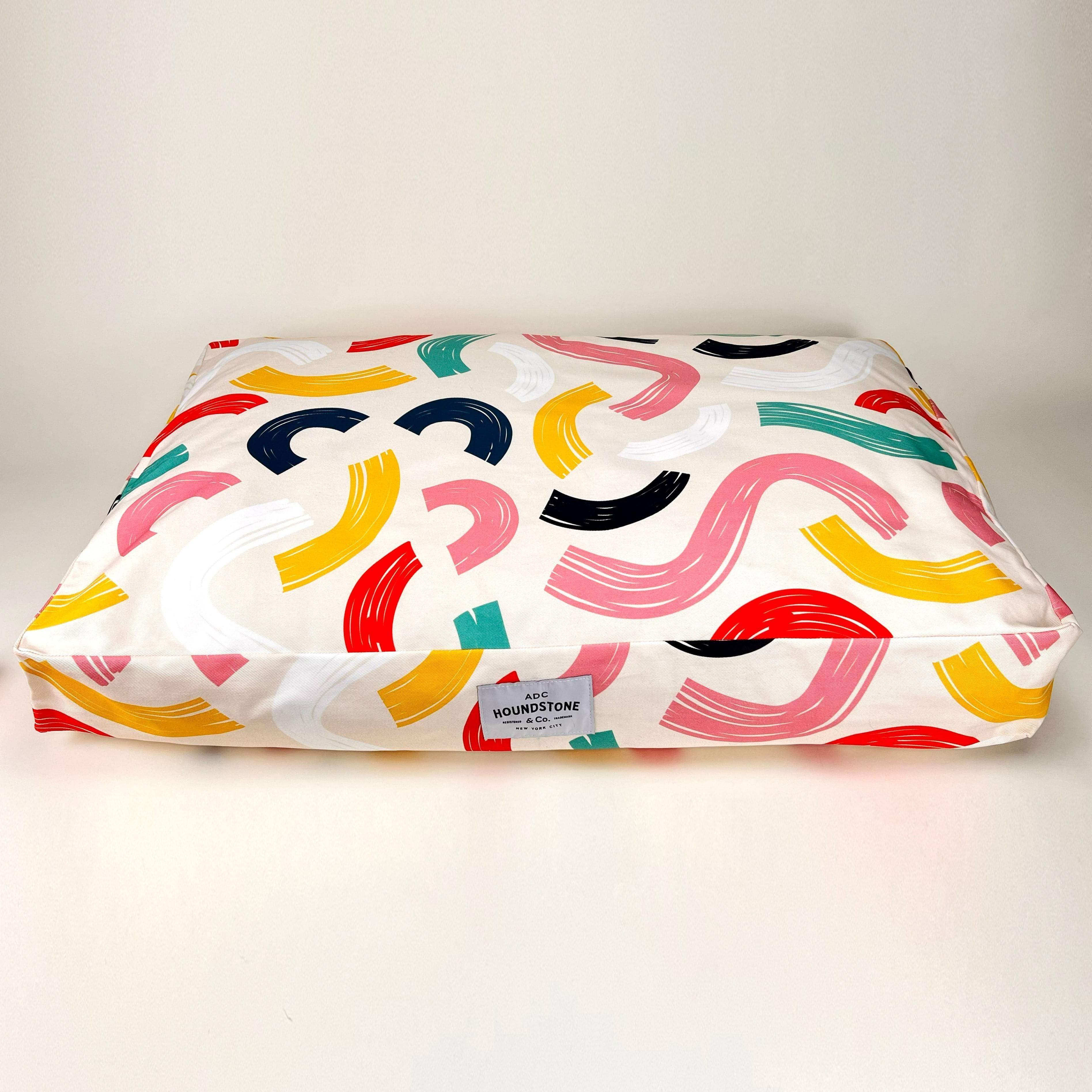 Houndstone Dog Bed, Waterproof Liner, Made in USA - Brushed Confetti