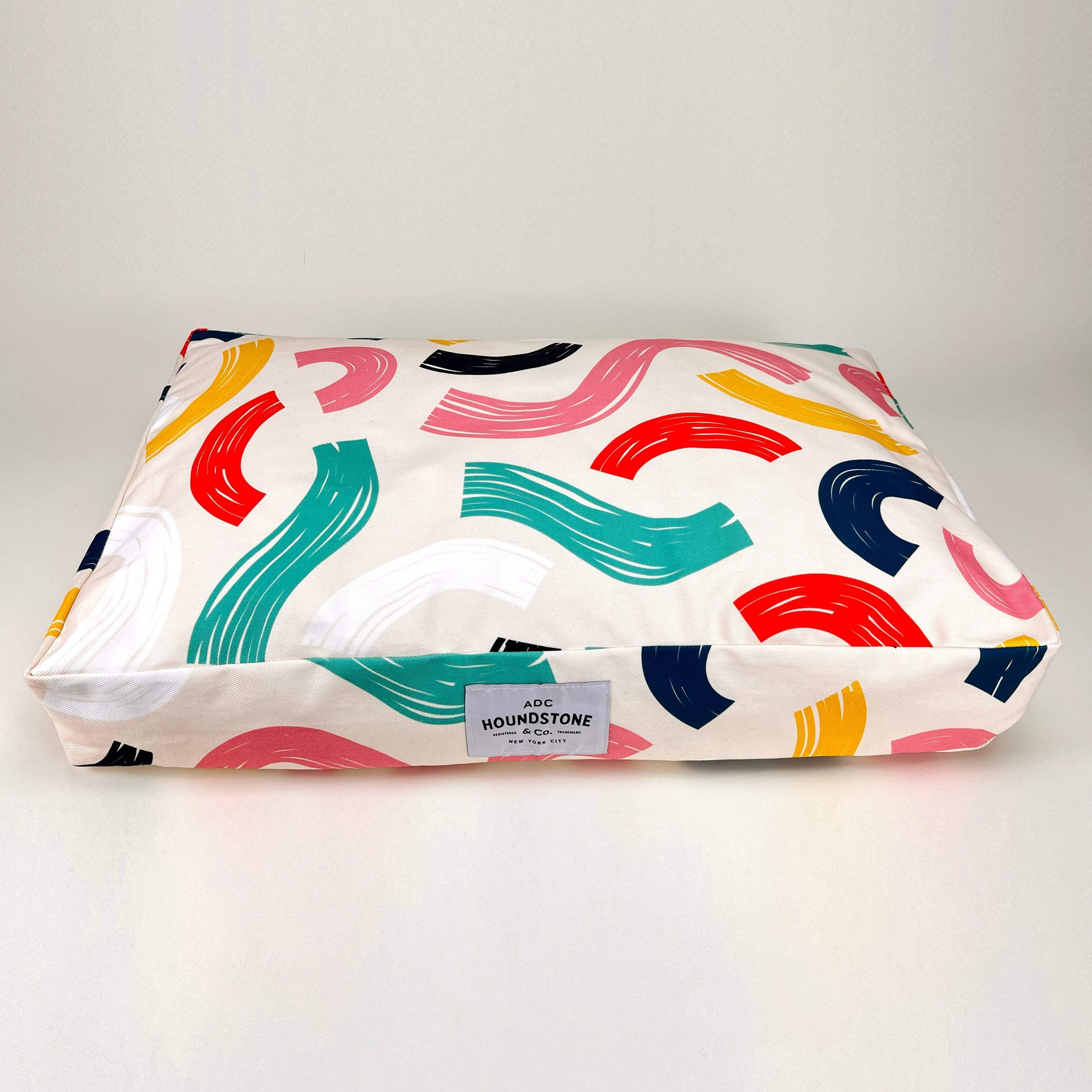 Houndstone Dog Bed, Waterproof Liner, Made in USA - Brushed Confetti