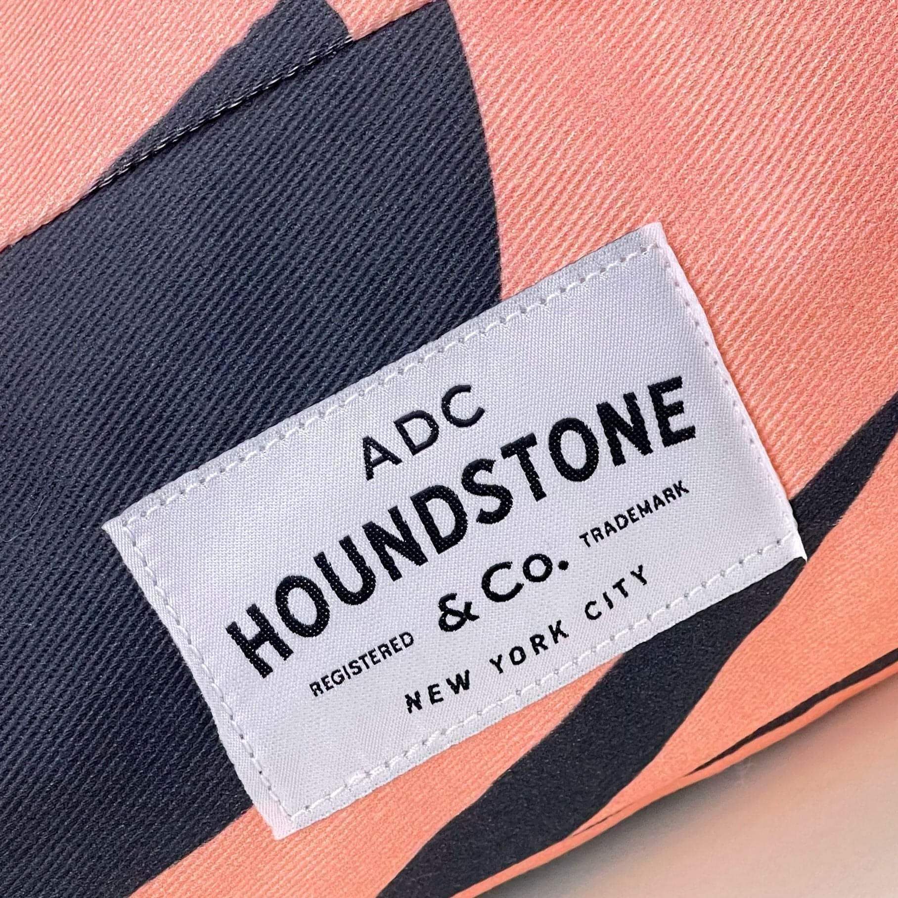 Houndstone Dog Bed, Waterproof Liner, Made in USA - Block Print Floral