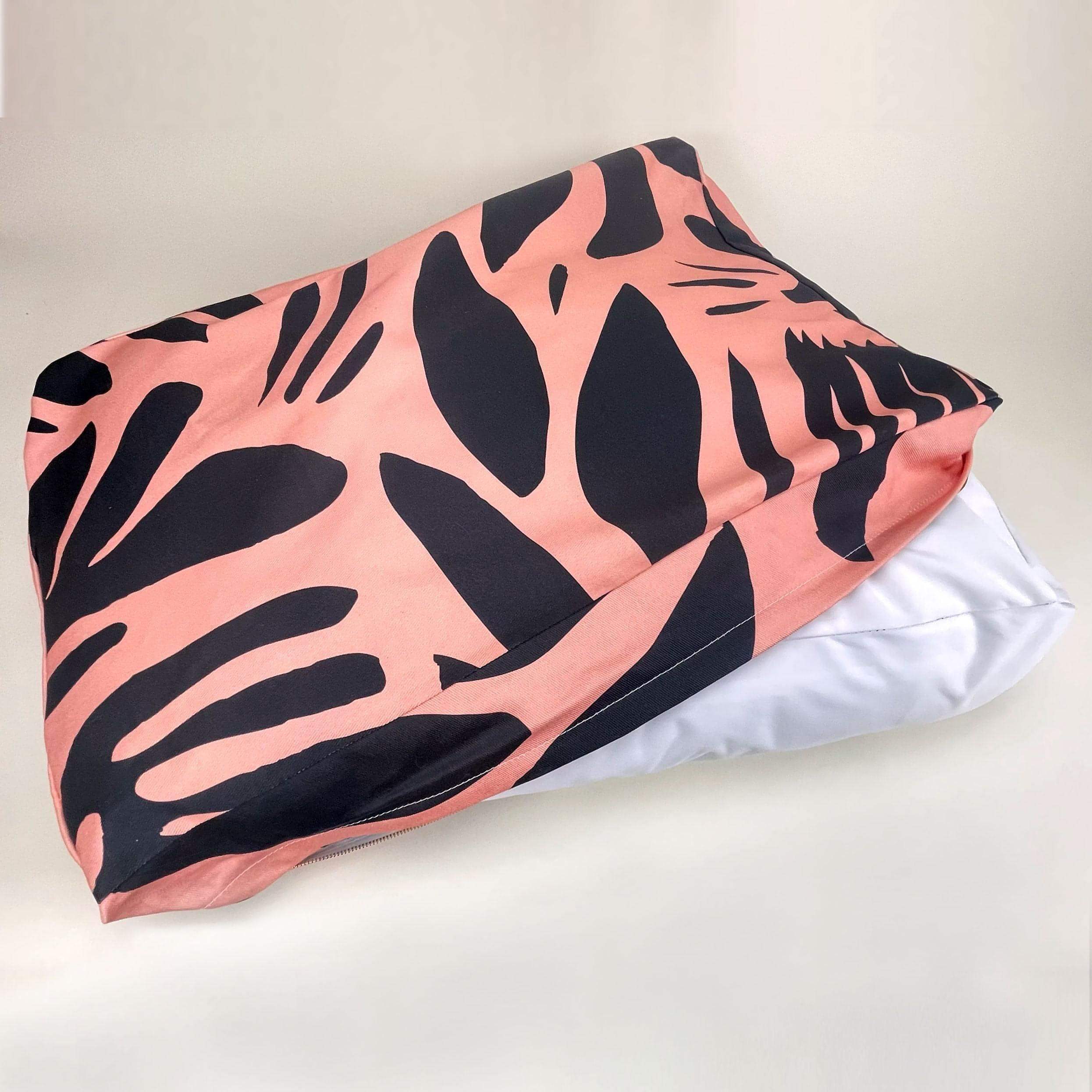 Houndstone Dog Bed, Waterproof Liner, Made in USA - Block Print Floral